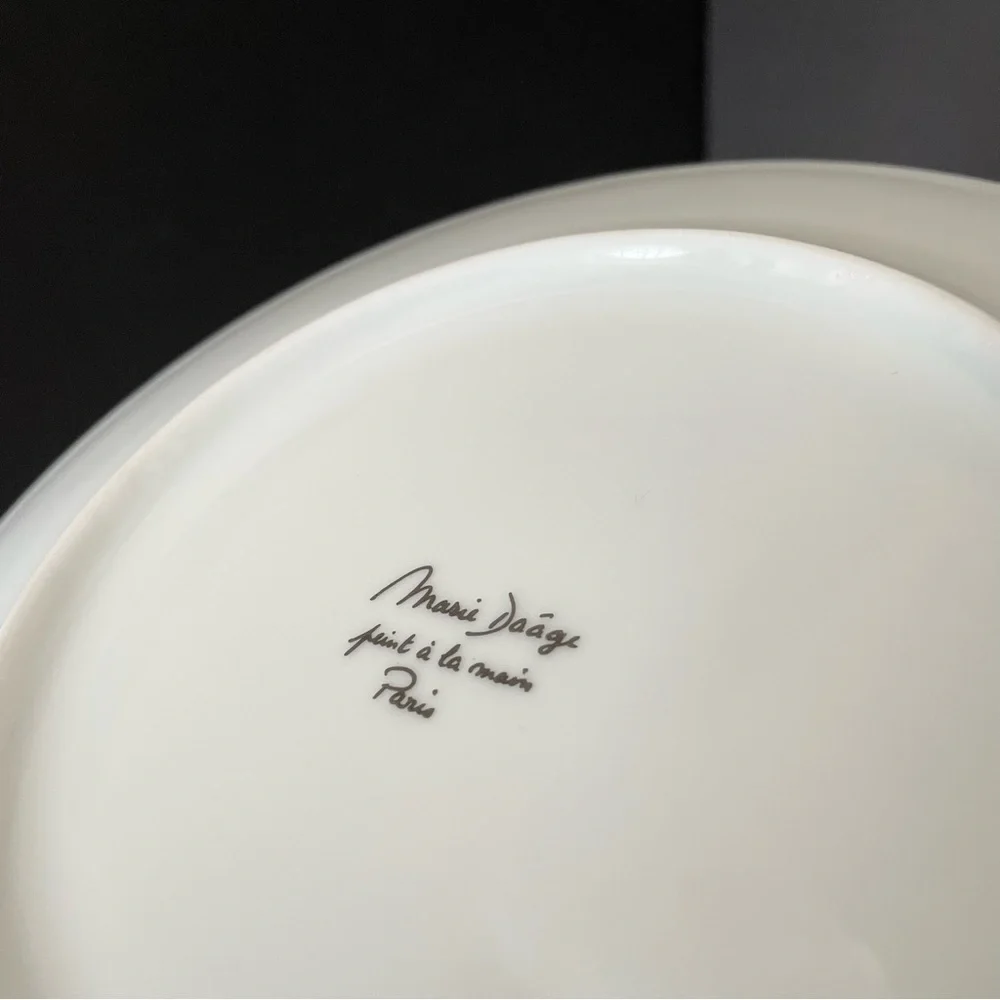 SET of 2 Light Pink Salad Plates - Marie Daage Limoges